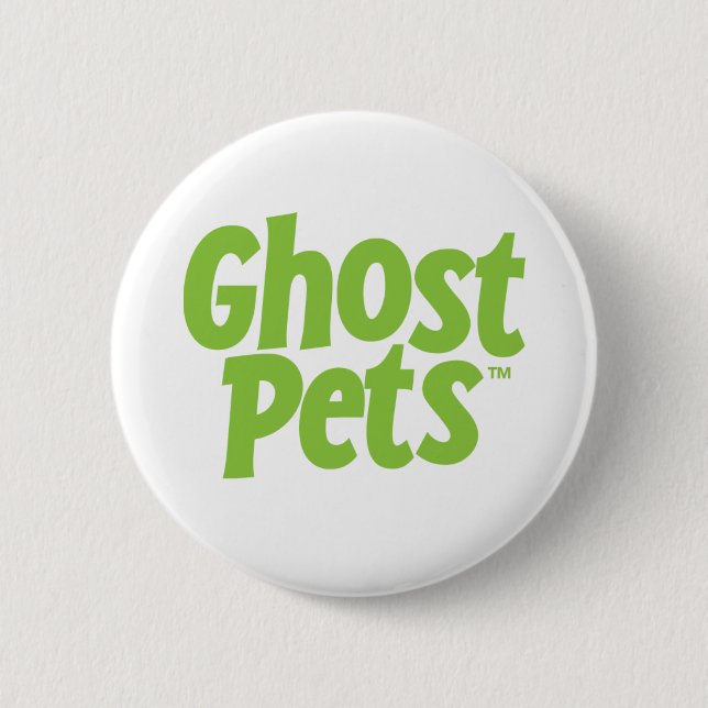 Chapa Redonda De 5 Cm Mascotas fantasma oficiales Pin (Anverso)