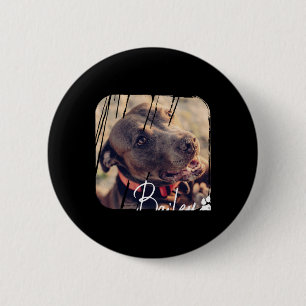 Chapa Redonda De 5 Cm Mascotas Modernas Simples Cool Nge Nombre Y Foto