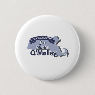 Chapa Redonda De 5 Cm Massachusetts para Martin O'Malley