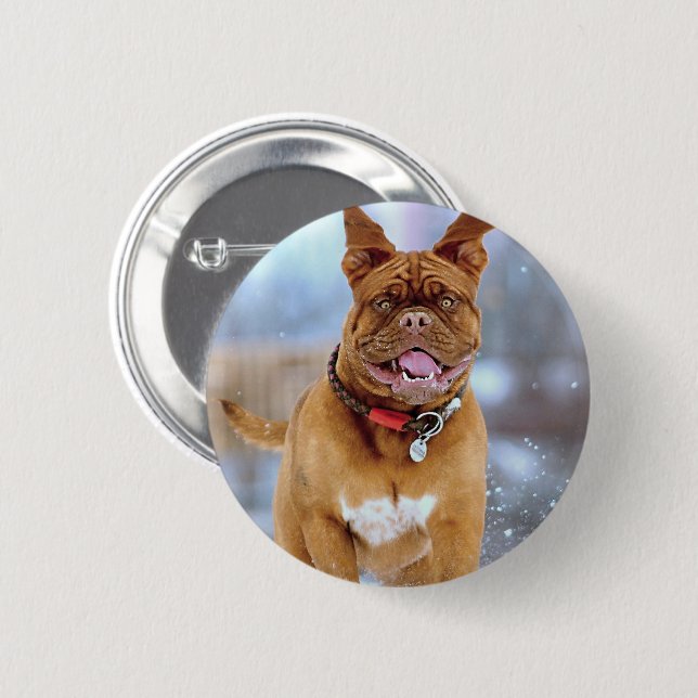 Chapa Redonda De 5 Cm Mastiff Plus (Anverso y reverso)