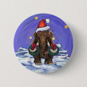 Chapa Redonda De 5 Cm Mastodon festivo