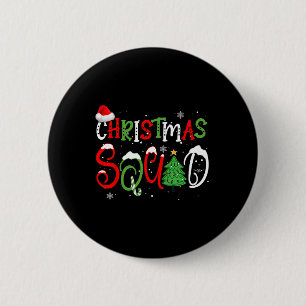Chapa Redonda De 5 Cm Matchi, familia de árboles de navidad divertida, N