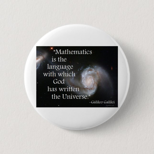 Chapa Redonda De 5 Cm Matemáticas (Anverso)