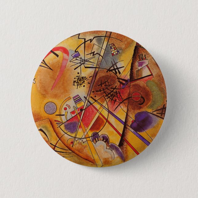 Chapa Redonda De 5 Cm Material gráfico abstracto de Kandinsky (Anverso)