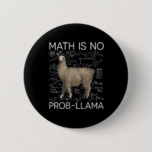 Chapa Redonda De 5 Cm Math no es Prob-Llama - Math Llama Teacher