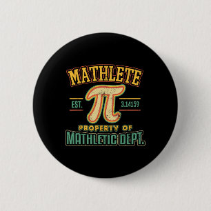 Chapa Redonda De 5 Cm Mathlete Mathletic Department Pi 3.14 Math Calculu