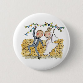 Chapa Redonda De 5 Cm Matrimonio de país