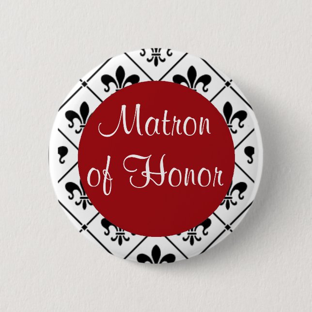 Chapa Redonda De 5 Cm Matrona del honor (Anverso)