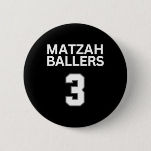 Chapa Redonda De 5 Cm Matzah Ballers 3 divertida selección judía de balo
