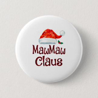 Chapa Redonda De 5 Cm Mawmaw Claus Tee Navidades Familia Pajama