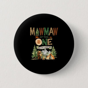 Chapa Redonda De 5 Cm Mawmaw del feliz campista cumpleaños 1