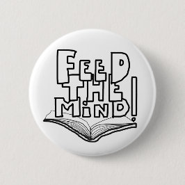 Chapa Redonda De 5 Cm MAZIPOODLES Feed The Mind 077 