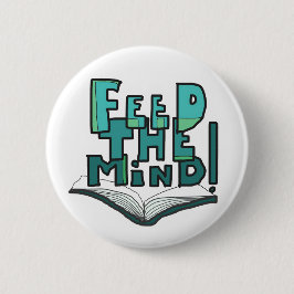 Chapa Redonda De 5 Cm MAZIPOODLES Feed The Mind 077 