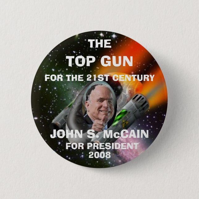 CHAPA REDONDA DE 5 CM MCCAIN DE TOP GUN (Anverso)