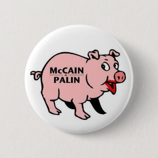 Chapa Redonda De 5 Cm McCain Palin