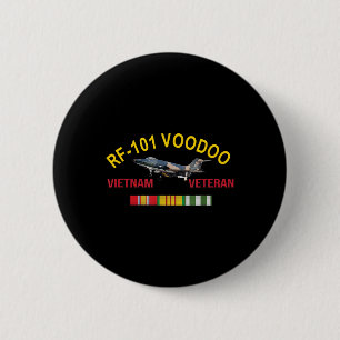 Chapa Redonda De 5 Cm Mcdonnell F-101 Voodoo Vietnam Veteran Rf-101 Vood