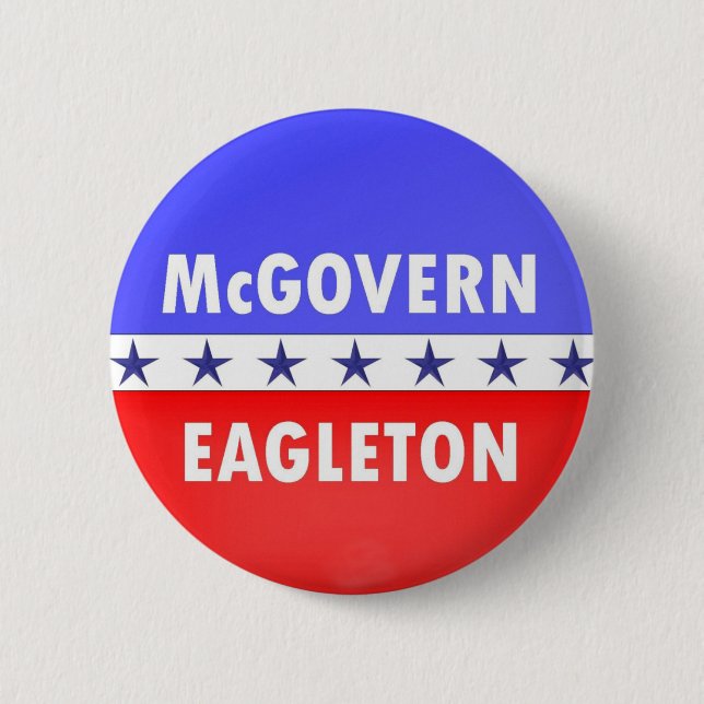 Chapa Redonda De 5 Cm McGovern Eagleton (Anverso)