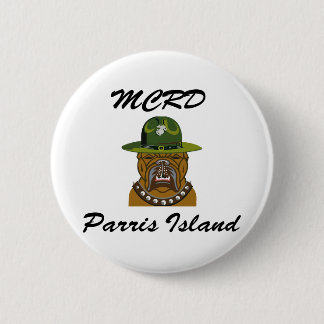Chapa Redonda De 5 Cm MCRD Parris Island Devil Dog