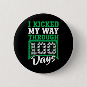 Chapa Redonda De 5 Cm Me abrí camino a través de 100 días de fútbol por 