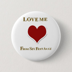 CHAPA REDONDA DE 5 CM ME AMO DESDE SEIS PIES