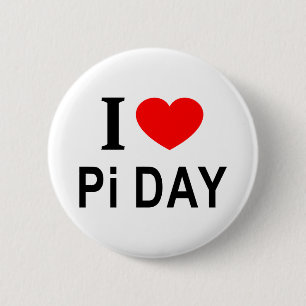 Chapa Redonda De 5 Cm Me ❤️ el DÍA del Pi Me AMO el DÍA del Pi Me CORAZÓ