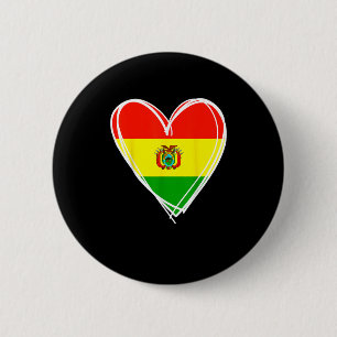 Chapa Redonda De 5 Cm Me encanta Bolivia Guay Bandera Bolivia Heart Desi
