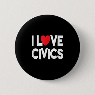 Chapa Redonda De 5 Cm Me Encanta Civics Cita A Profesora Y Estudiante