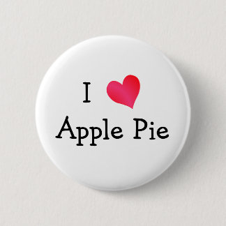 Chapa Redonda De 5 Cm Me encanta el Apple Pie