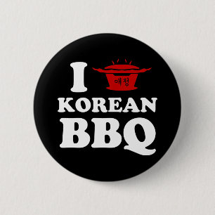 Chapa Redonda De 5 Cm Me encanta el BBQ coreano (고기구이)