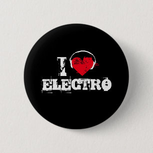 Chapa Redonda De 5 Cm Me encanta el electro