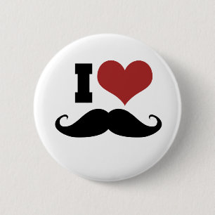 Chapa Redonda De 5 Cm Me Encanta El Mustache