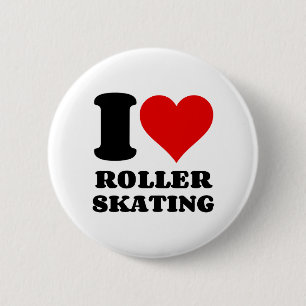 CHAPA REDONDA DE 5 CM ME ENCANTA EL PATINAJE ROLLER