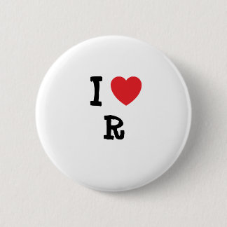 Chapa Redonda De 5 Cm Me encanta el personalizado de corazón de R&B pers