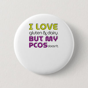 Chapa Redonda De 5 Cm Me encanta Gluten y Dairy, pero mi Pcos no se cose