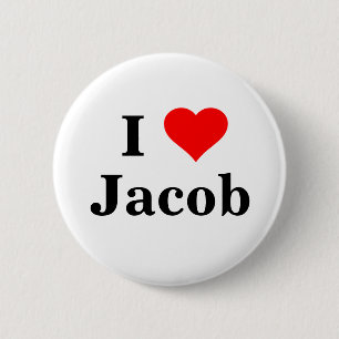 Chapa Redonda De 5 Cm Me encanta Jacob Button