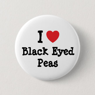 Chapa Redonda De 5 Cm Me encanta la camiseta corazón de Black Eyed Peas