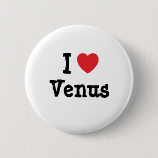 Chapa Redonda De 5 Cm Me encanta la camiseta del corazón de Venus