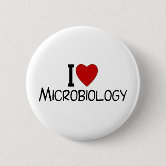 Chapa Redonda De 5 Cm Me encanta la microbiología