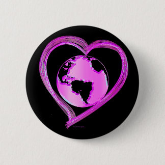 Chapa Redonda De 5 Cm ME ENCANTA LA Serie EARTH (Rosa)