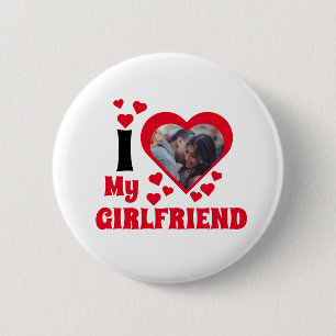 Chapa Redonda De 5 Cm Me encanta mi foto de novia.