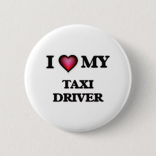 Chapa Redonda De 5 Cm Me encanta mi taxista