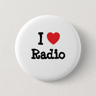 Chapa Redonda De 5 Cm Me encanta Radio personalizado personalizado