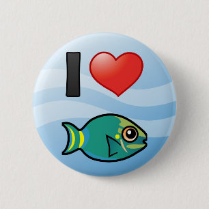 Chapa Redonda De 5 Cm Me encanta Stoplight Parrotfish