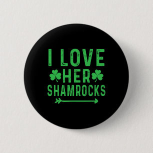 Chapa Redonda De 5 Cm Me Encanta Su Camisetas Shamrock St Patricks Day M