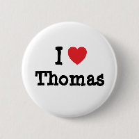 Me encanta Thomas personalizado corazón personaliz