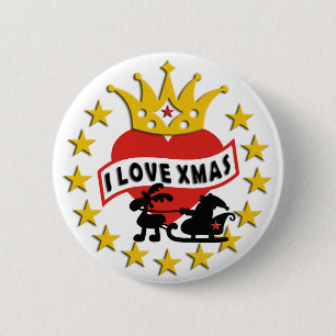 Chapa Redonda De 5 Cm ME ENCANTAN LAS Navidades