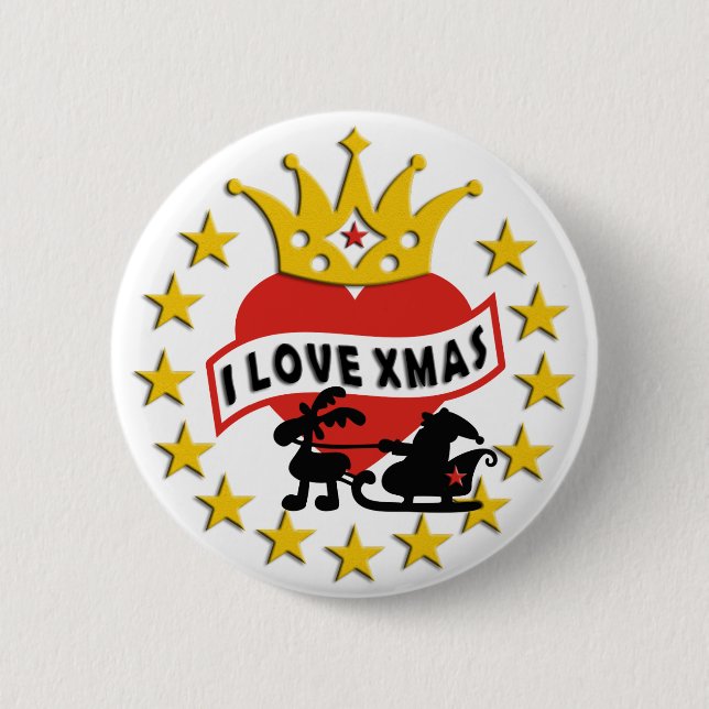 Chapa Redonda De 5 Cm ME ENCANTAN LAS Navidades (Anverso)