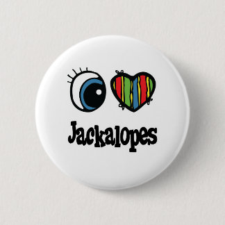 Chapa Redonda De 5 Cm Me encantan los Jackalopes