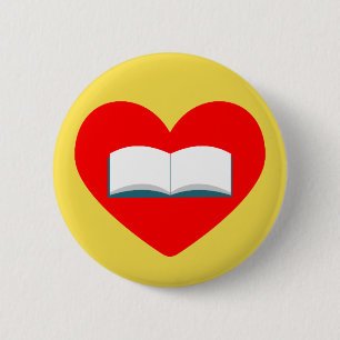 Chapa Redonda De 5 Cm Me encantan los libros