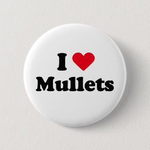 Chapa Redonda De 5 Cm Me encantan los mullets